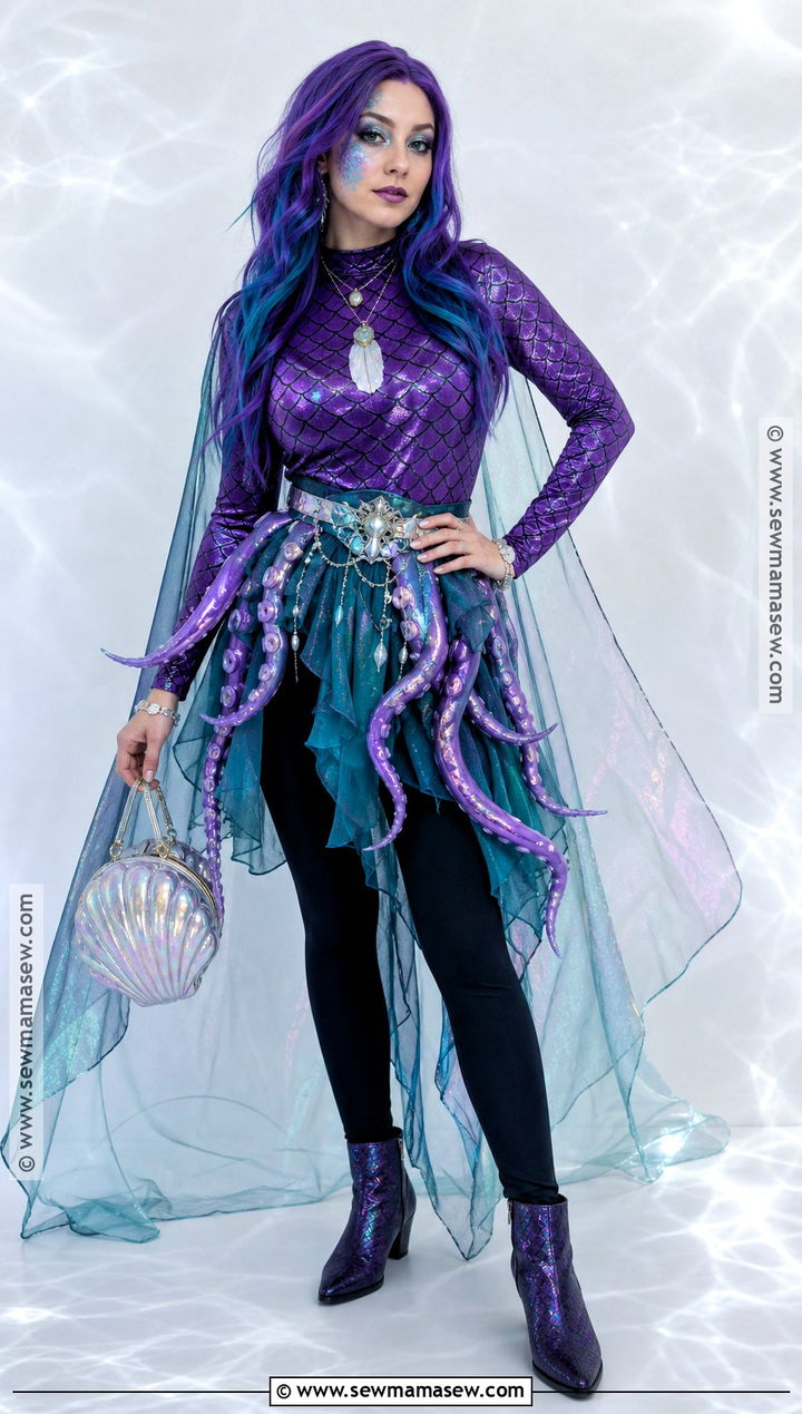 Kala Merri Purple Sea Creature Costume - 50 monster high halloween costumes