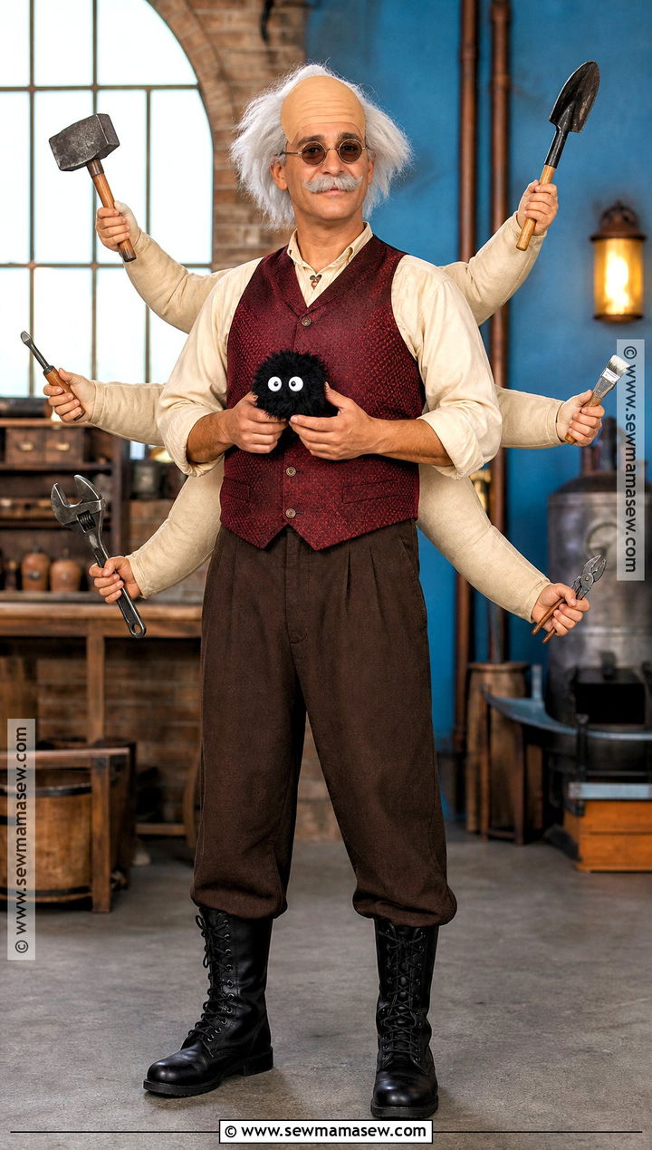 Kamaji Halloween Costume - 30 studio ghibli halloween costumes