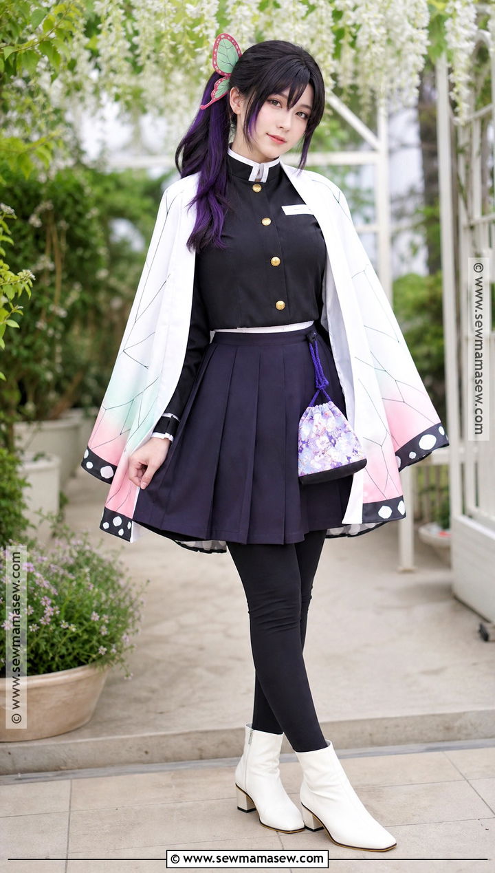 Kanao Tsuyuri Cosplay With Butterfly Cape - 30 seeu cosplay ideas