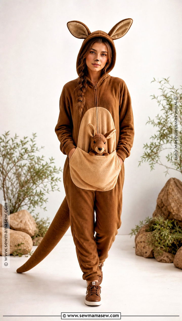 Kangaroo Costume With Front Pouch - 35 animal costume ideas
