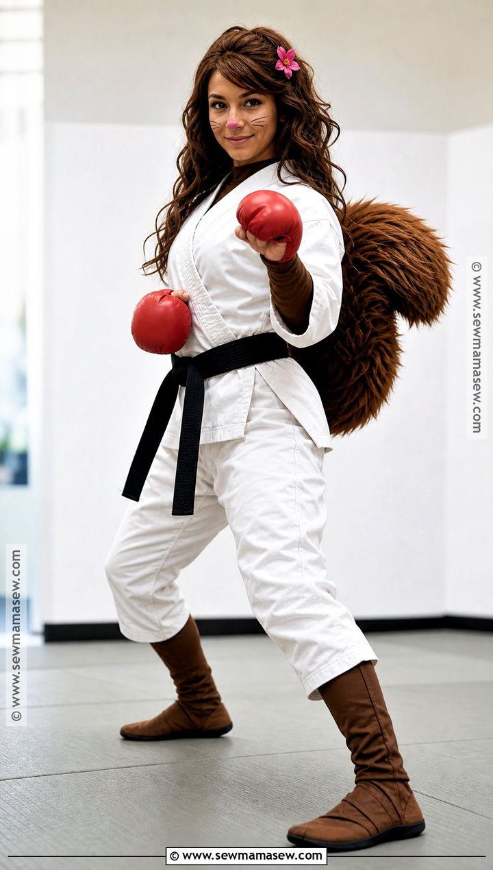 Karate Sandy Cheeks Cosplay - 35 Spongebob Cosplay Ideas