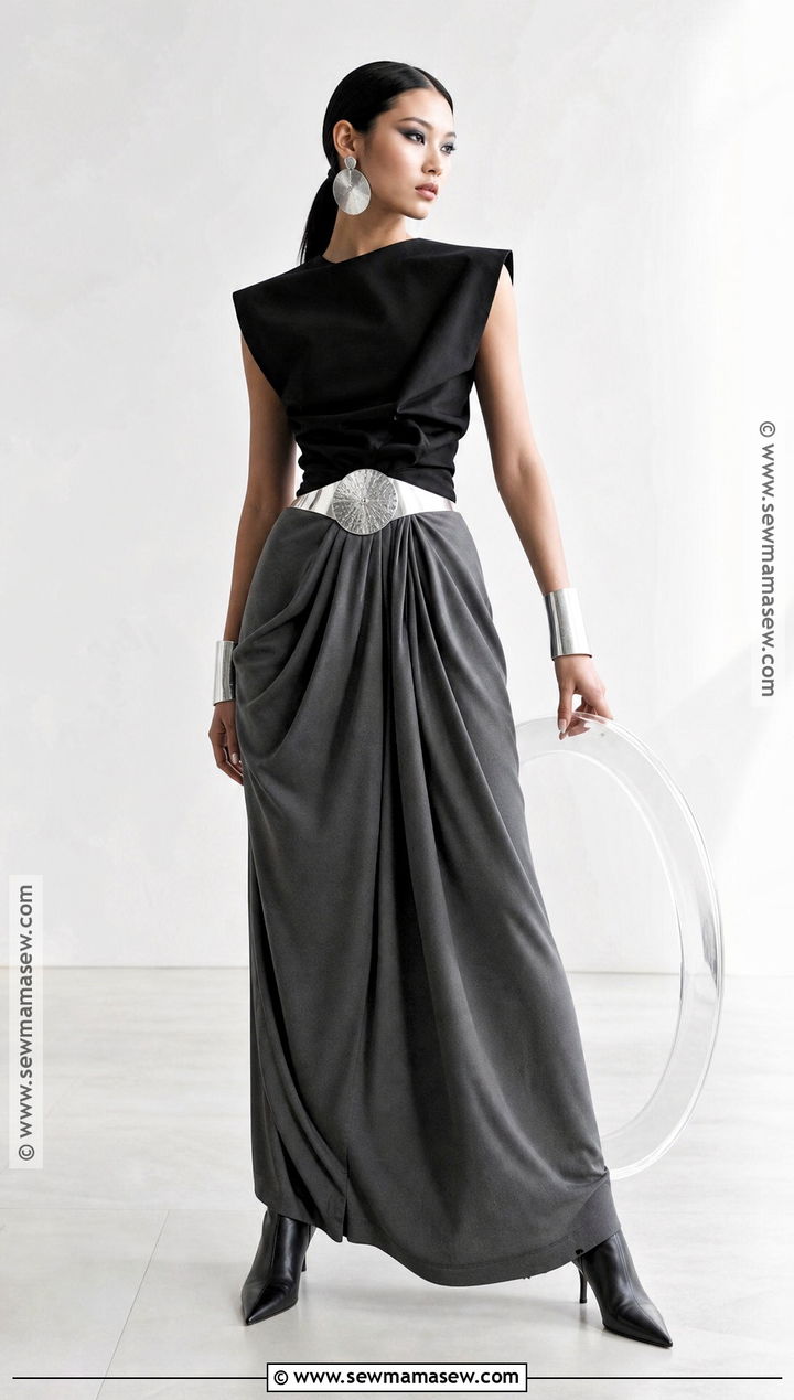 Karina WDA Cosplay With Gray Maxi Skirt - 30 karina cosplay ideas