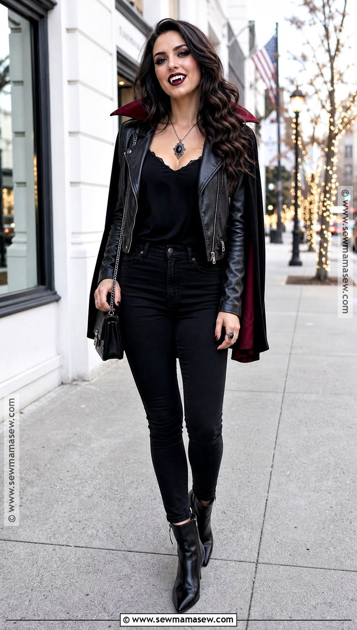Katherine Pierce Leather Jacket Costume - 30 tvd halloween costumes