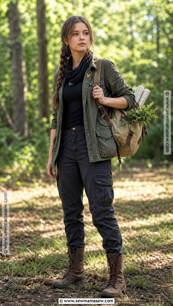 Katniss Everdeen Costume With Mockingjay Pin - 35 teen girl halloween costumes