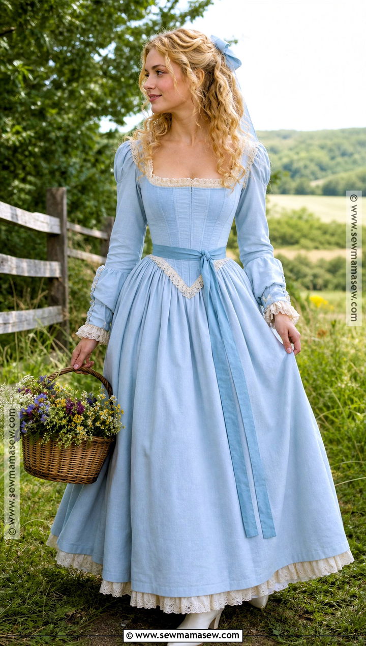 Katrina Van Tassel Blue Dress Costume - 35 tim burton halloween costumes