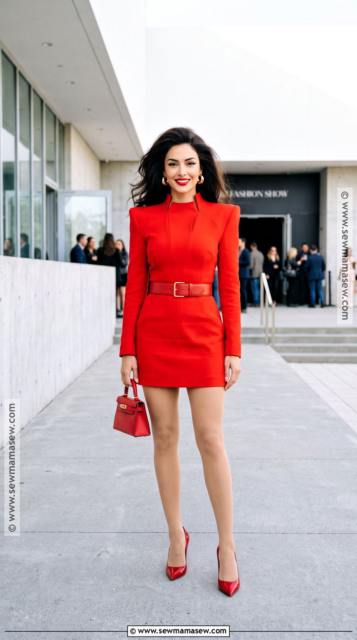 Kendall Jenner Red Vintage Dress Costume - 30 kendall jenner costume ideas