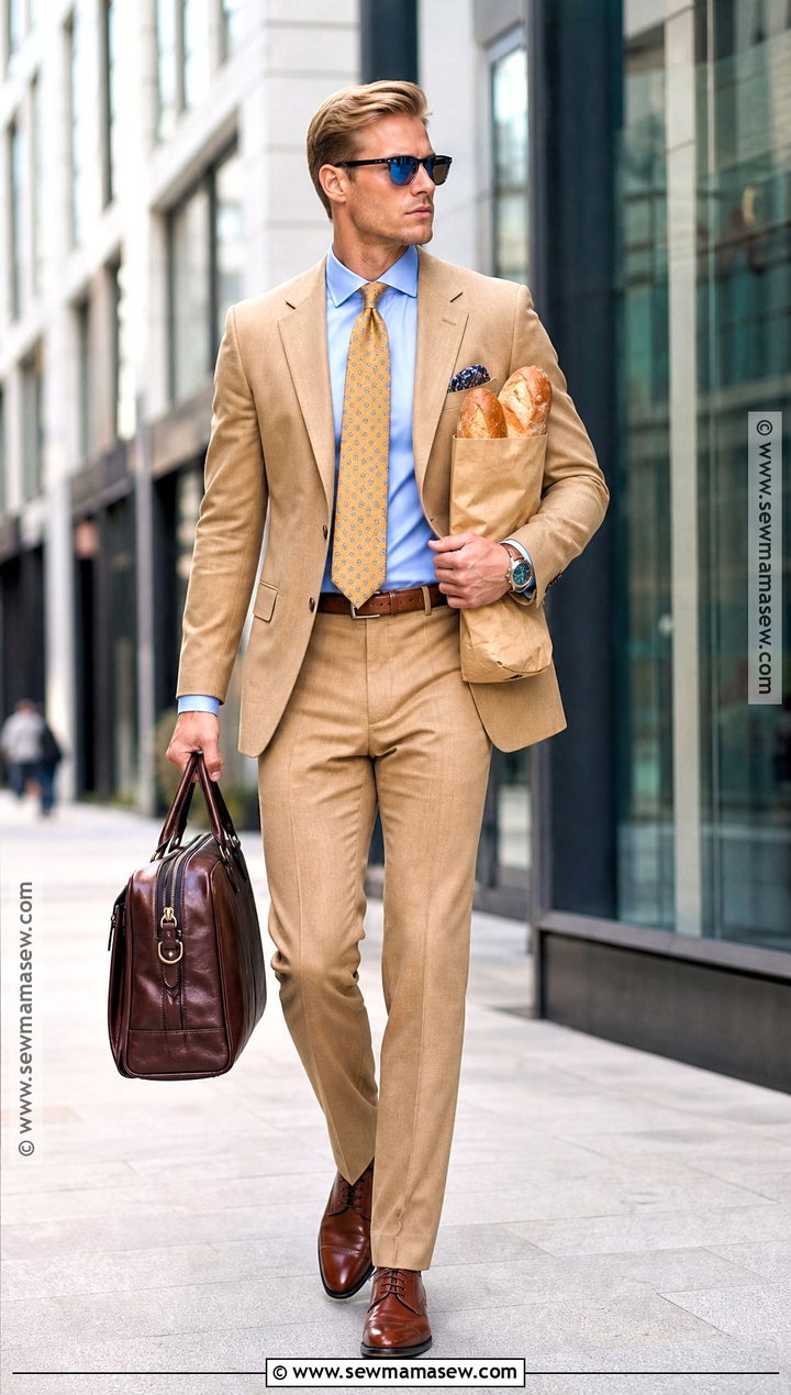 Kento Nanami Cosplay With Tan Suit - 30 Easy Anime Cosplay Ideas for Men