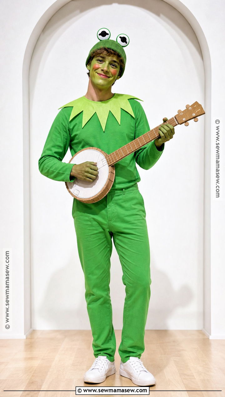 Kermit Green Frog Costume - 35 green halloween costumes