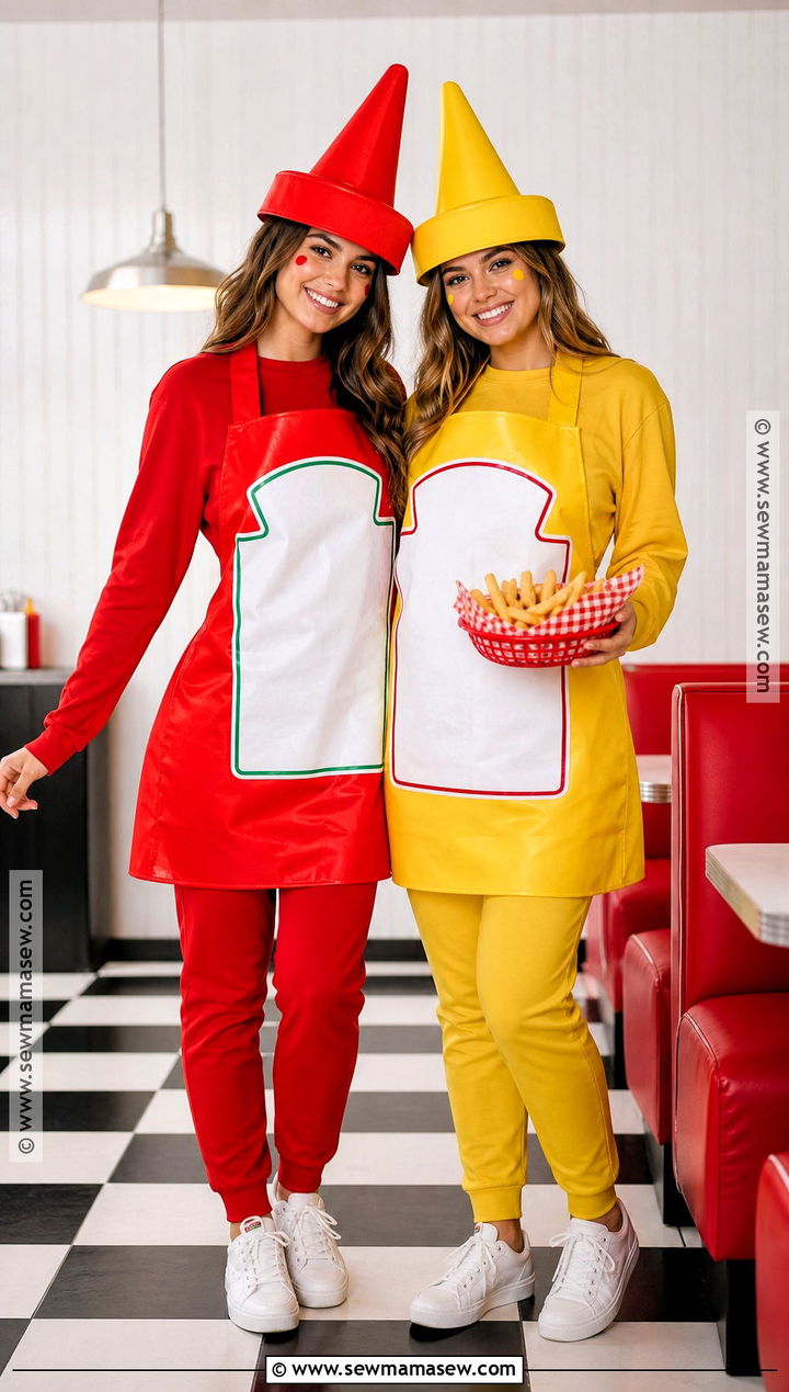Ketchup And Mustard BFF Costume - 35 bff costumes
