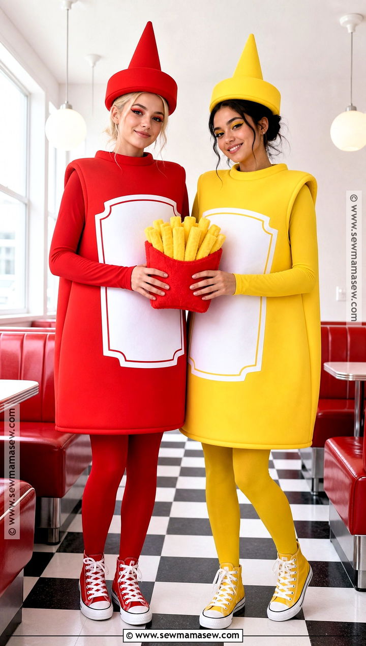Ketchup And Mustard Best Friend Costume - 45 best friend halloween costumes
