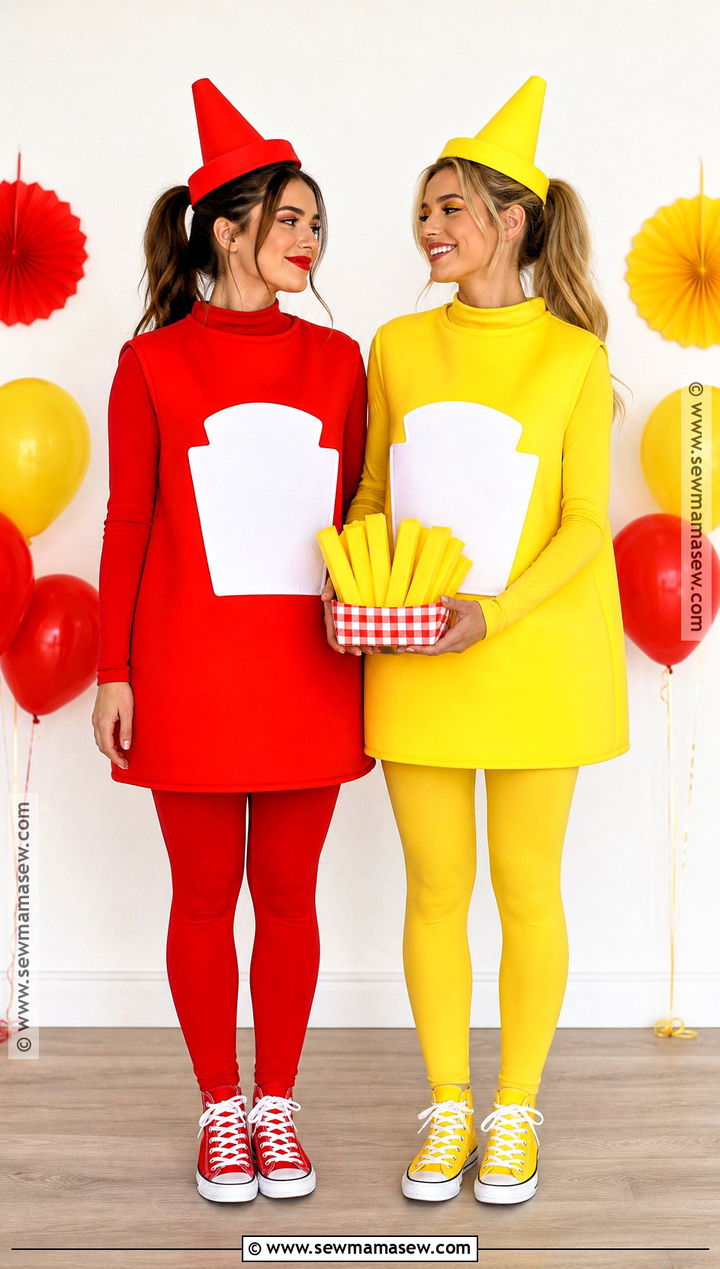 Ketchup And Mustard Bestie Costume - 40 bestie costume ideas