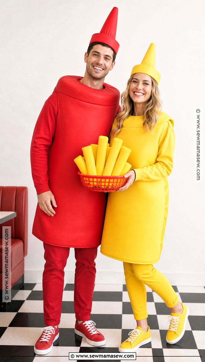 Ketchup And Mustard Costume - 40 halloween costumes for two