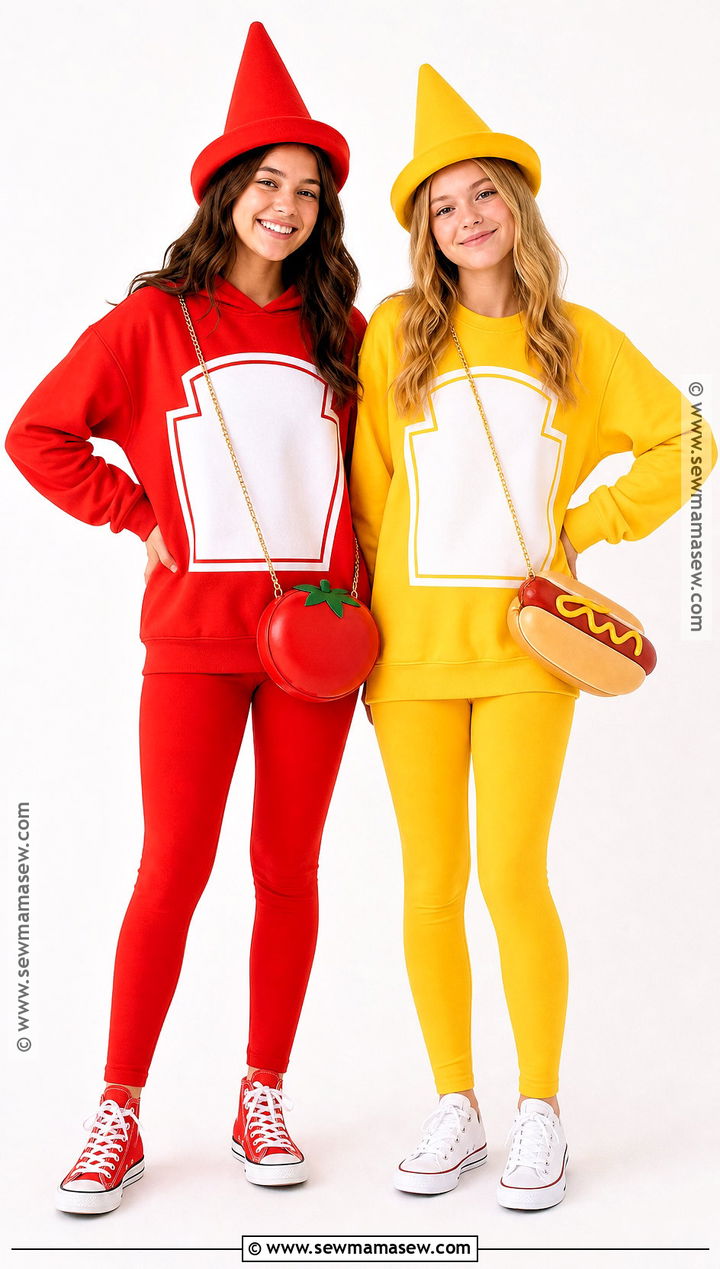 Ketchup And Mustard Costume - 40 halloween costumes teenage girl duo