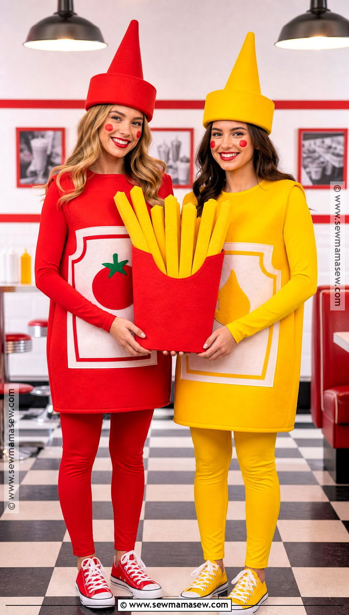Ketchup And Mustard Costume - 30 costumes for 2