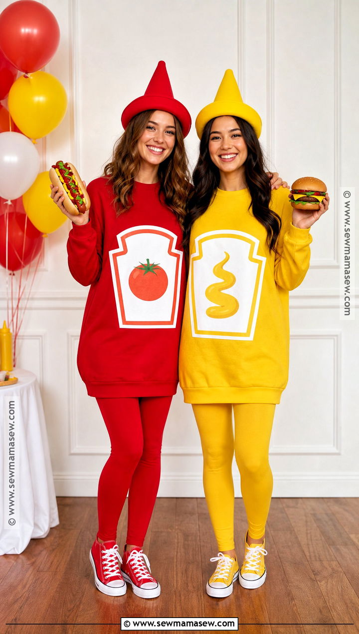 Ketchup And Mustard Costume - 30 duo halloween costumes for women