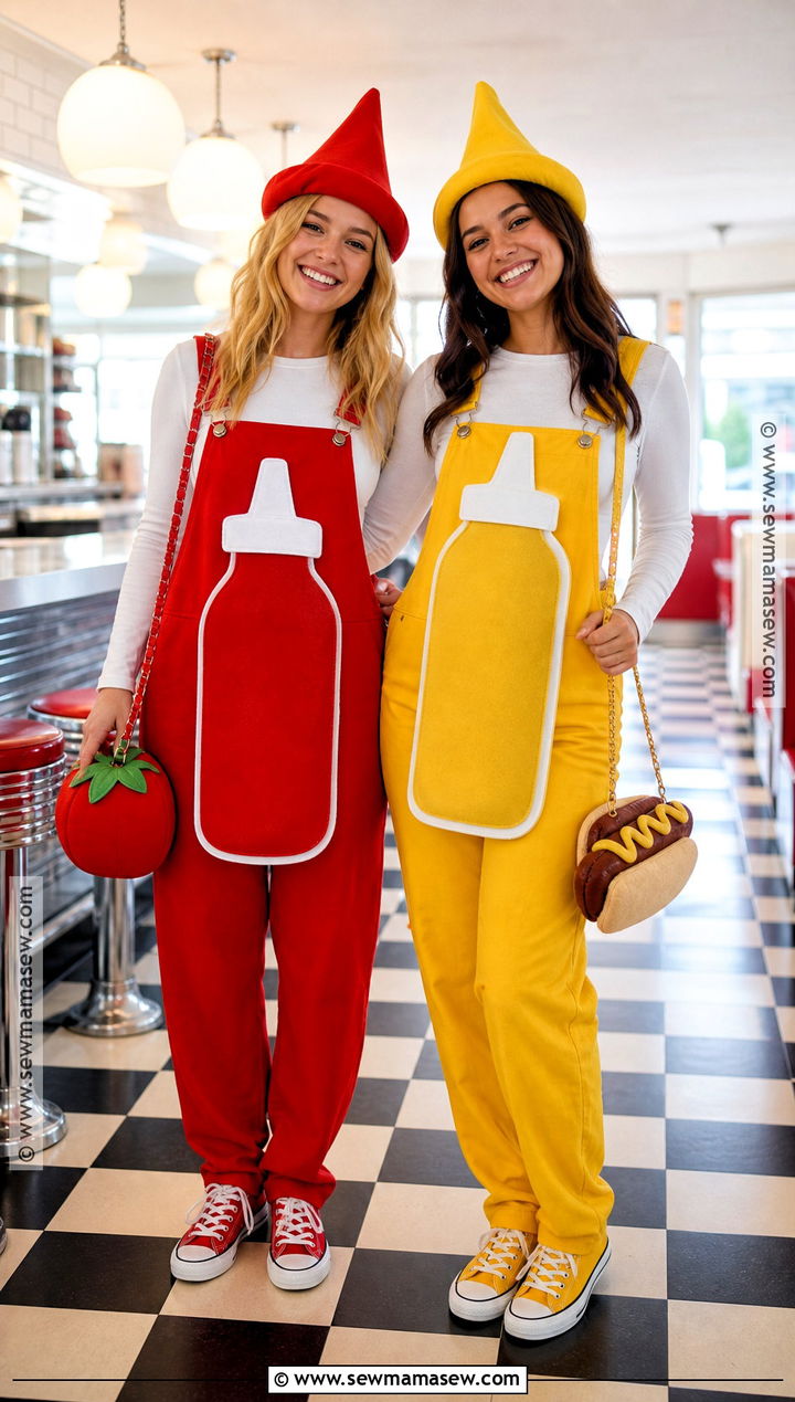 Ketchup And Mustard Costume - 35 best friends halloween costumes