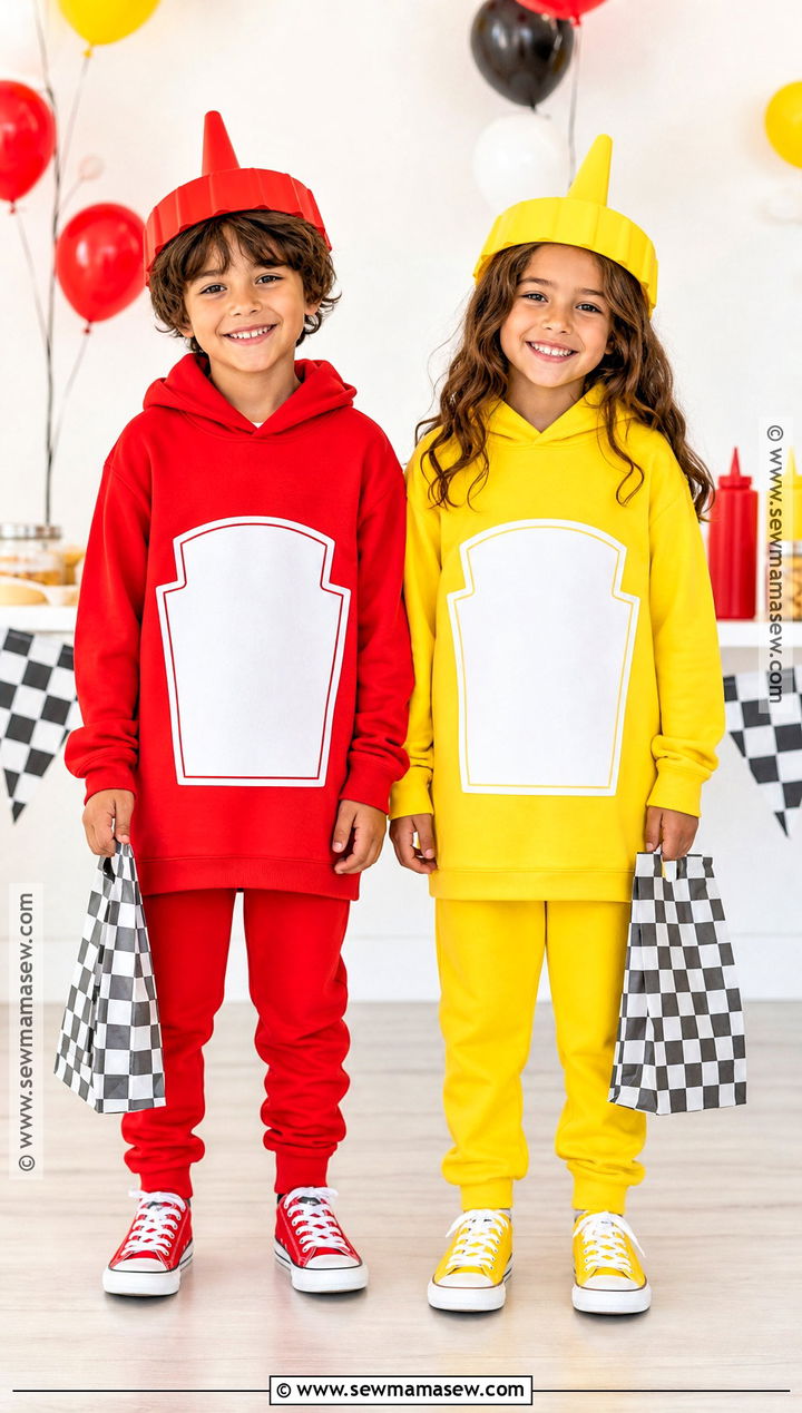 Ketchup And Mustard Costume - 35 boy and girl halloween costumes