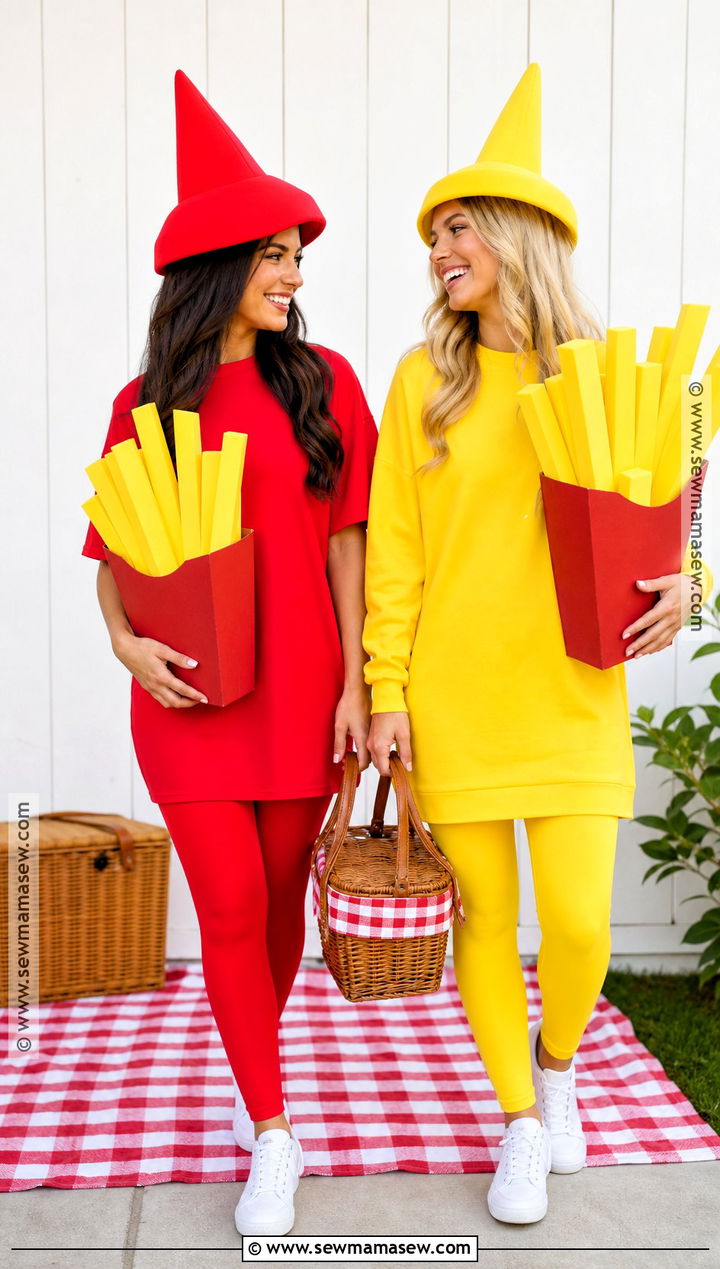 Ketchup And Mustard Costume - 35 female duo costumes