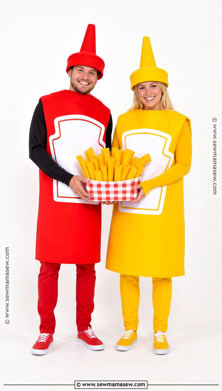 Ketchup And Mustard Costume - 40 halloween costumes for 2