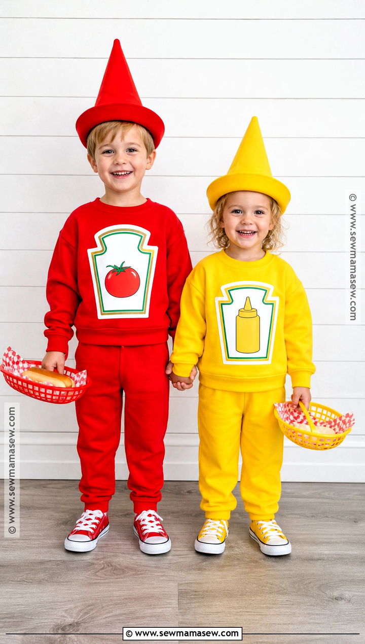 Ketchup And Mustard Costumes - 35 brother sister halloween costumes