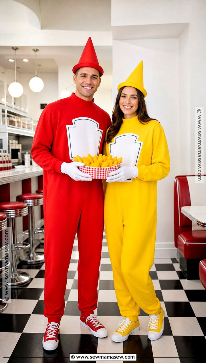 Ketchup And Mustard Couple Costume - 50 couples costume ideas
