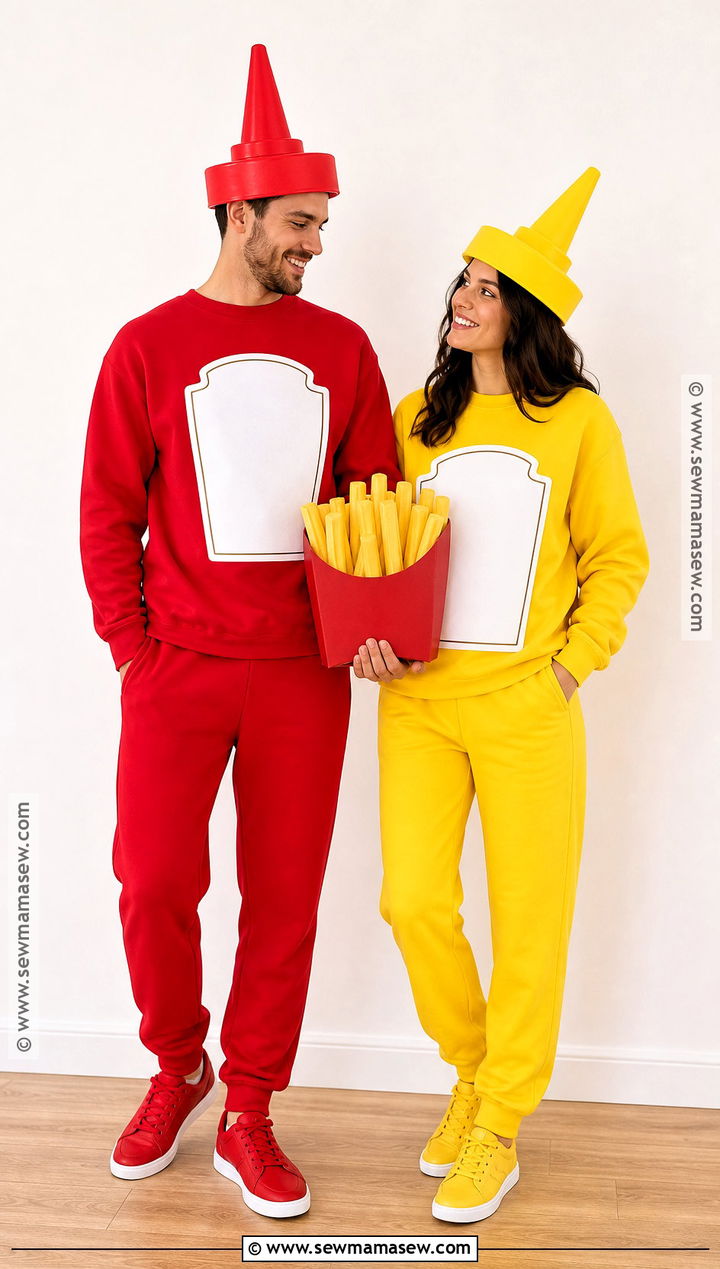 Ketchup And Mustard Couple Costume - 35 easy couples costume ideas