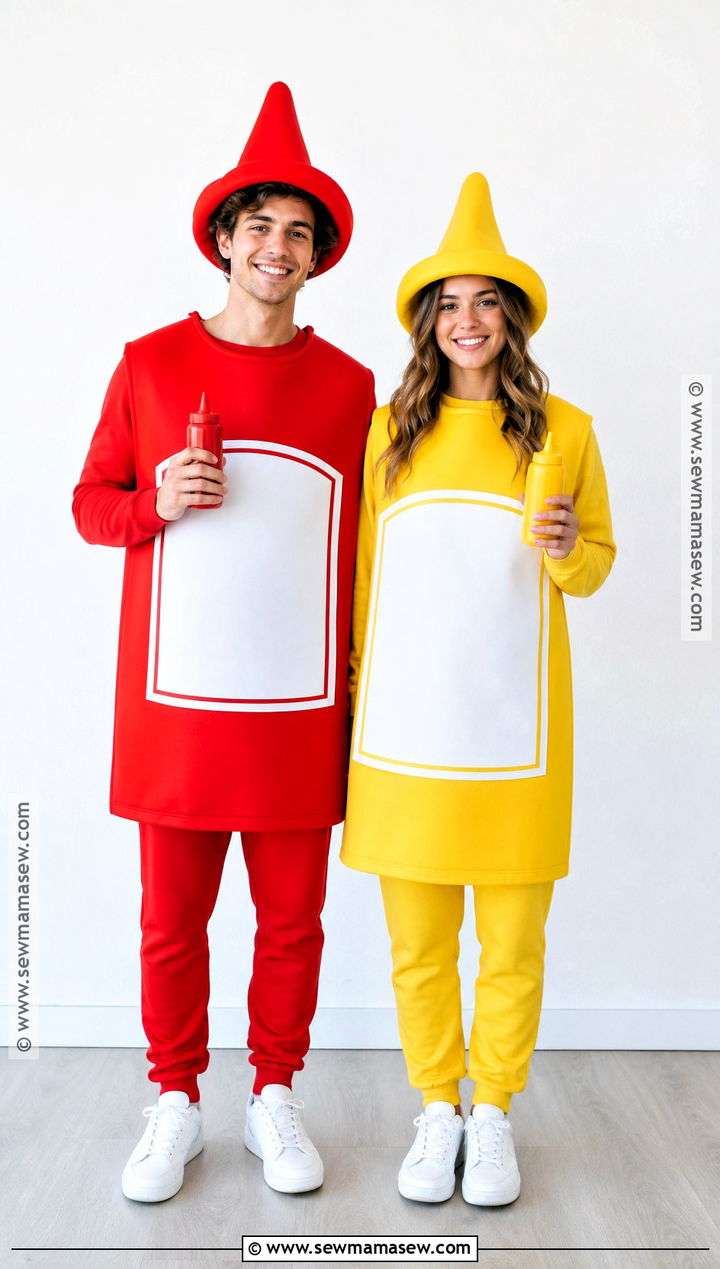 Ketchup And Mustard Couple Costume - 40 easy couple costumes