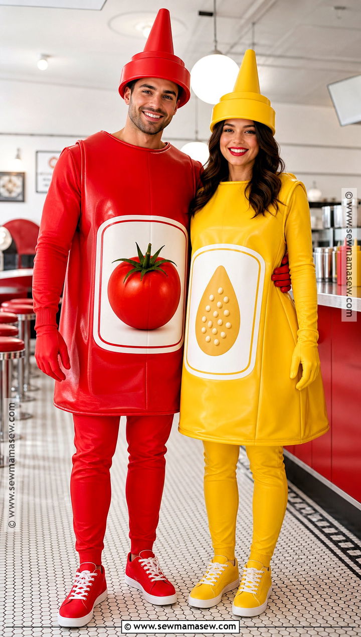 Ketchup And Mustard Couple Costume - 45 duo halloween costumes for couples