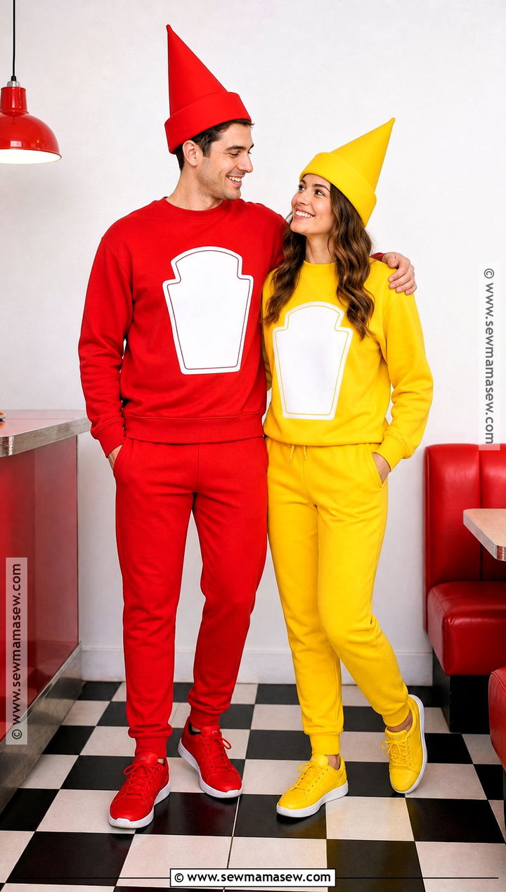 Ketchup And Mustard Couple Costume - 45 halloween costumes for couples