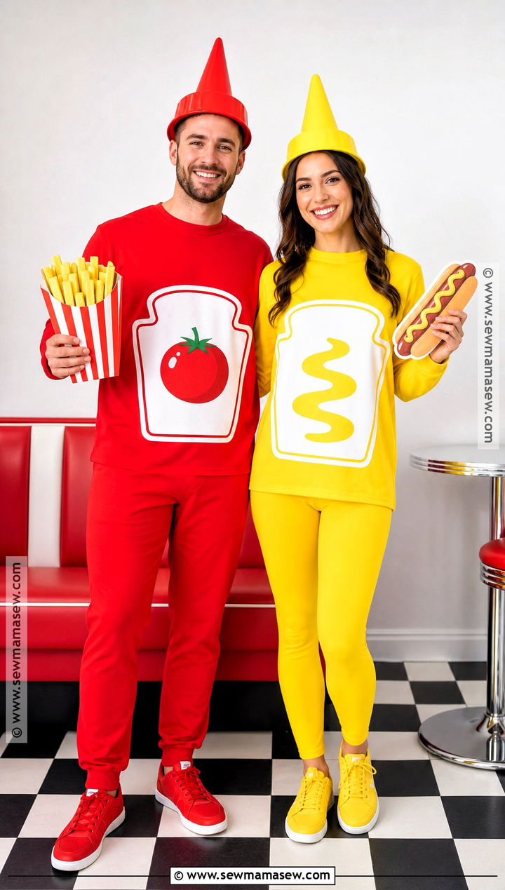 Ketchup And Mustard Couples Costume - 40 creative couples costumes