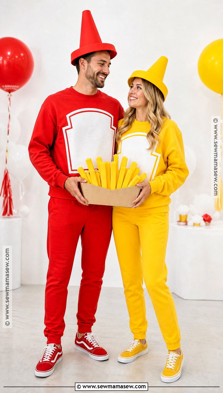 Ketchup And Mustard Couples Costume - 35 cute couples costumes for halloween