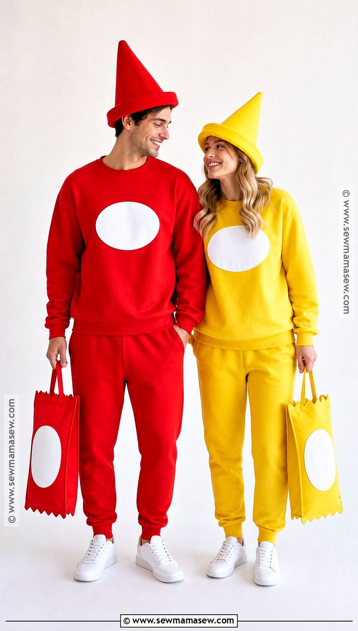 Ketchup And Mustard Duo Costume - 50 halloween costumes duo