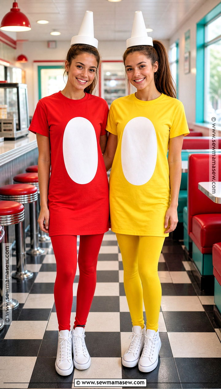 Ketchup And Mustard Duo Costume - 35 duo costumes for girls for best friends