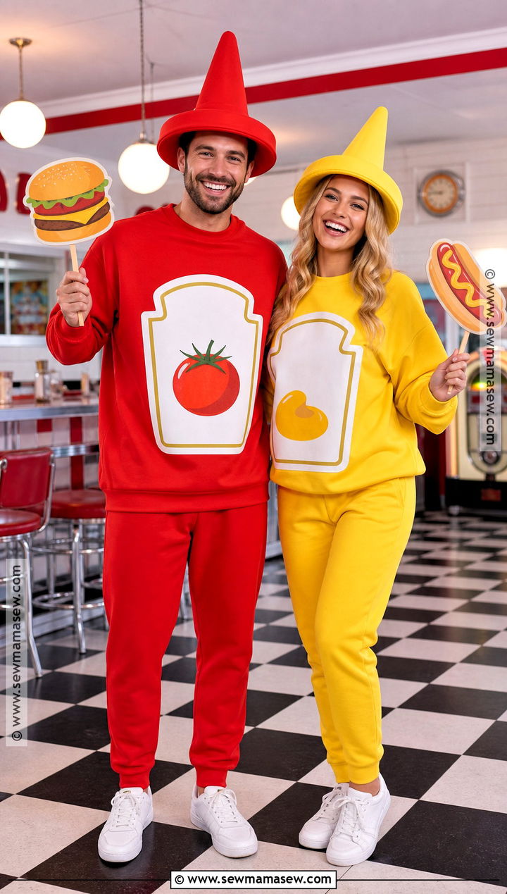 Ketchup And Mustard Duo Costume - 40 costume halloween duo ideas