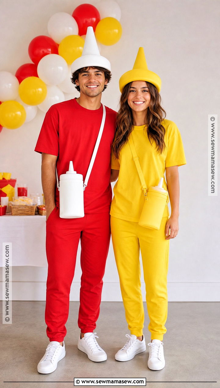 Ketchup And Mustard Friend Costume - 30 friend halloween costumes two