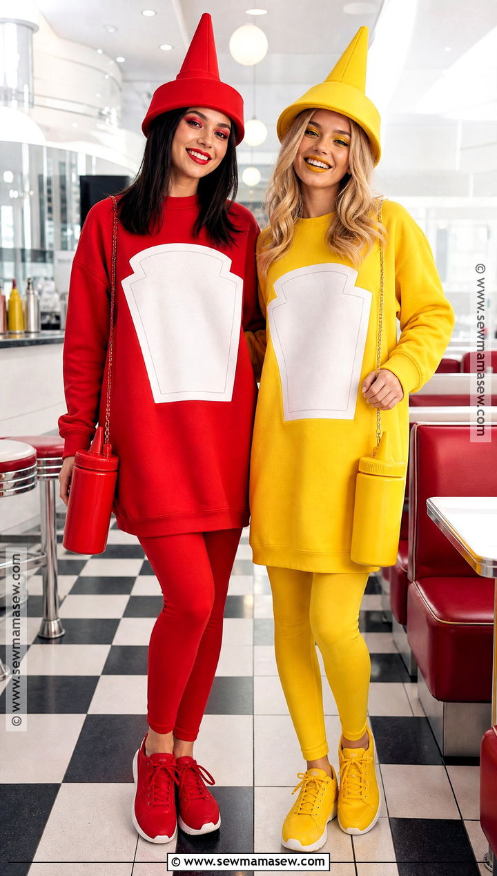Ketchup And Mustard Friend Costume - 30 friend costume ideas two