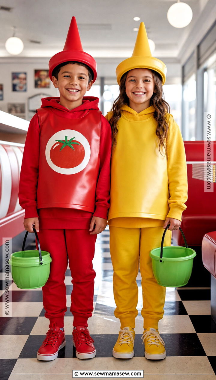 Ketchup And Mustard Sibling Costume - 35 brother and sister halloween costumes