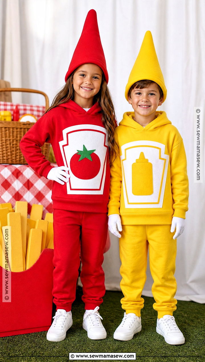 Ketchup And Mustard Sibling Costume - 35 sibling costume ideas