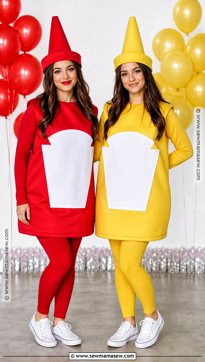 Ketchup And Mustard Twin Costume - 30 Twin Costume Ideas