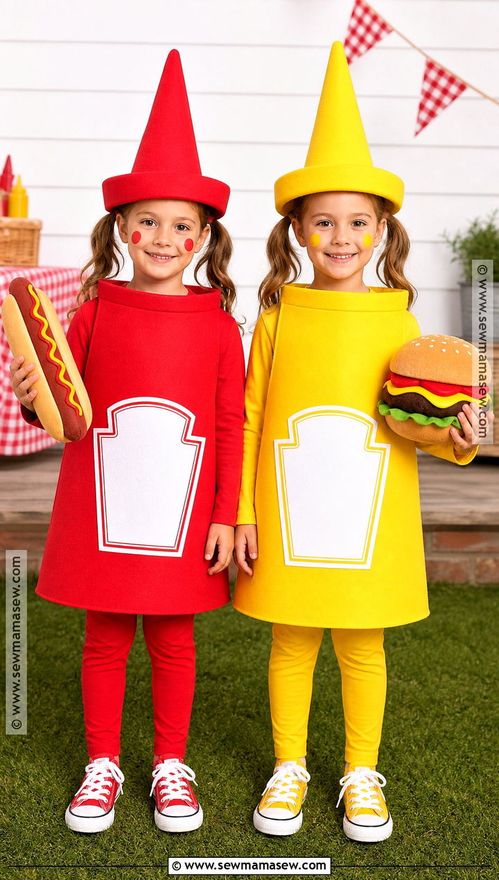 Ketchup And Mustard Twins Costume - 30 twins costume ideas