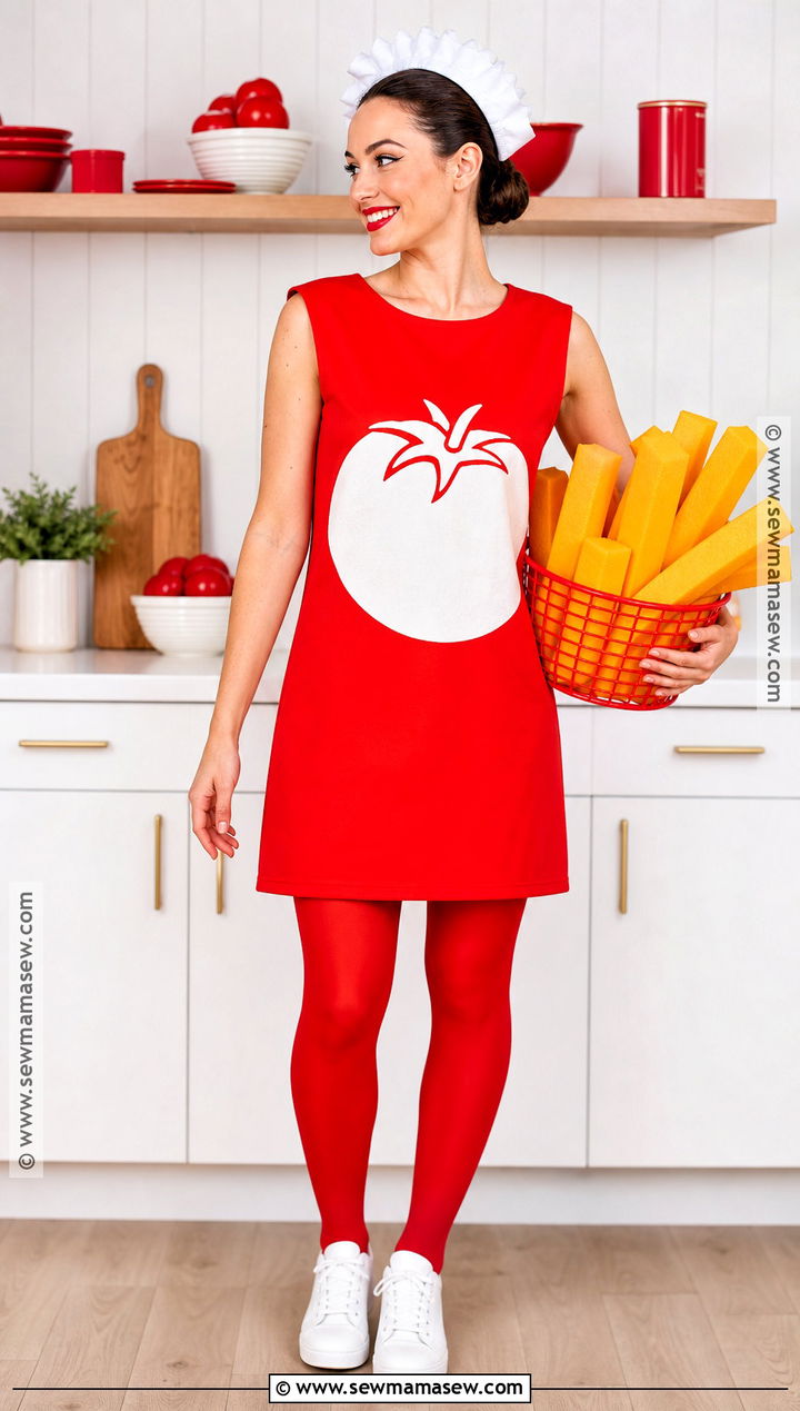 Ketchup Bottle Red Dress Costume - 30 red dress costume ideas