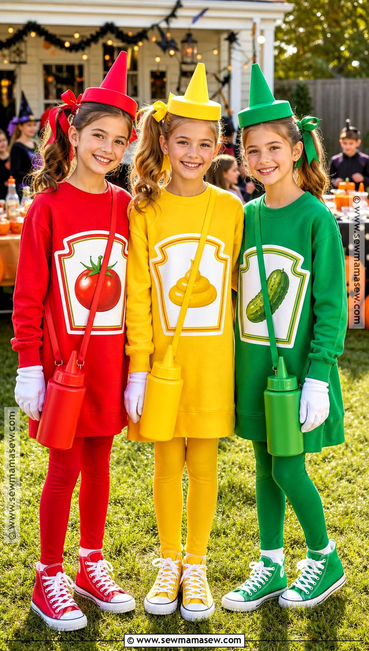 Ketchup Mustard And Relish Costume - 30 3 girls halloween costumes