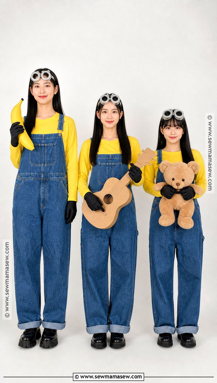 Kevin Stuart And Bob Trio Costume - 45 minions costume ideas