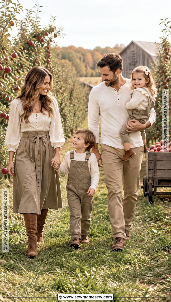 Khaki And Cream Fall Family Picture Outfits - 15 fall neutral outfits family pictures