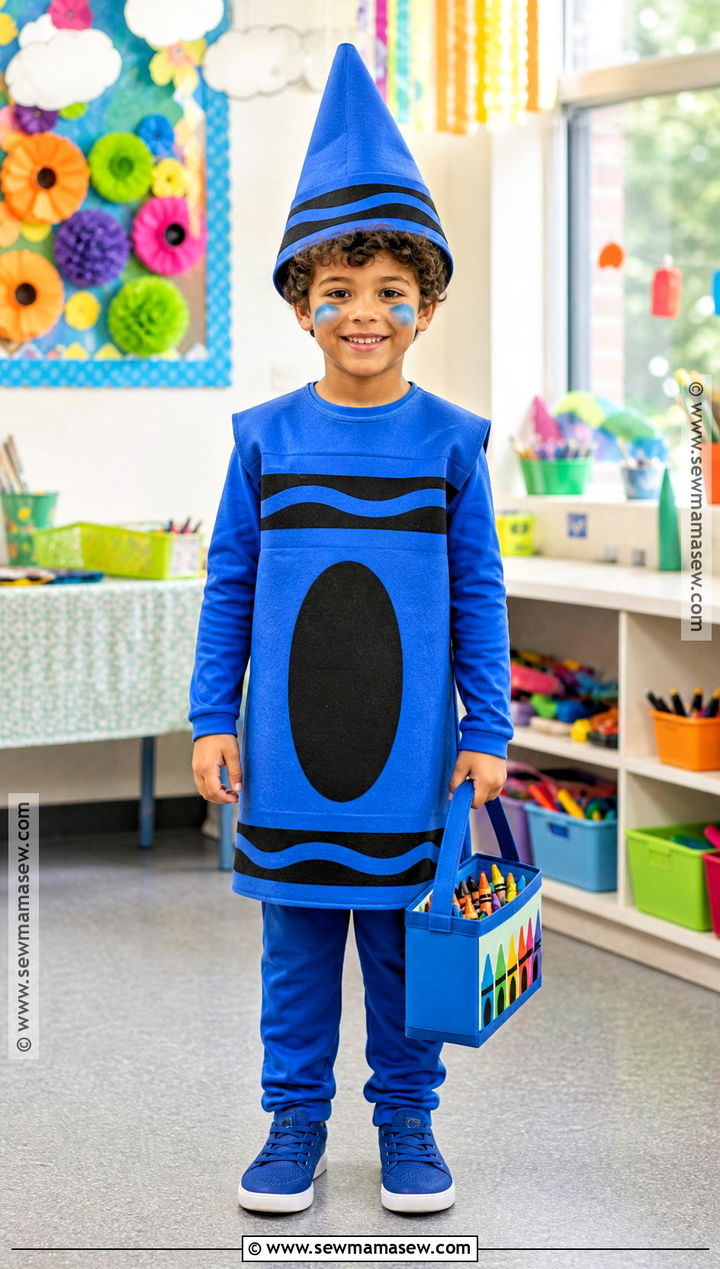 Kid Crayon Costume With Pointed Hat - 30 kid costumes