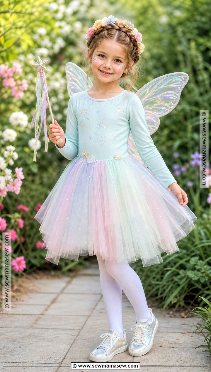 Kid Fairy Costume With Tulle Skirt - 30 kid costumes