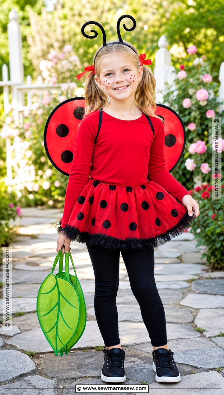Kid Ladybug Costume With Red Wings - 30 kid costumes