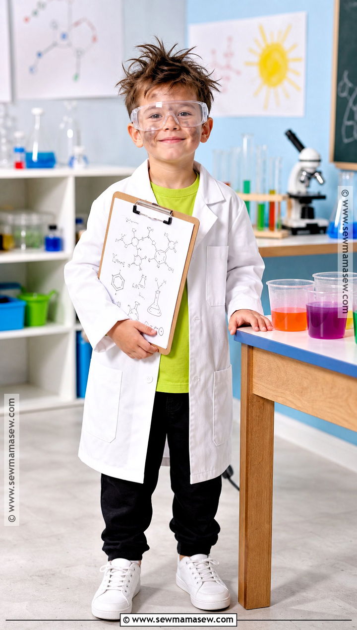 Kid Scientist Costume With Lab Coat - 30 kid costumes