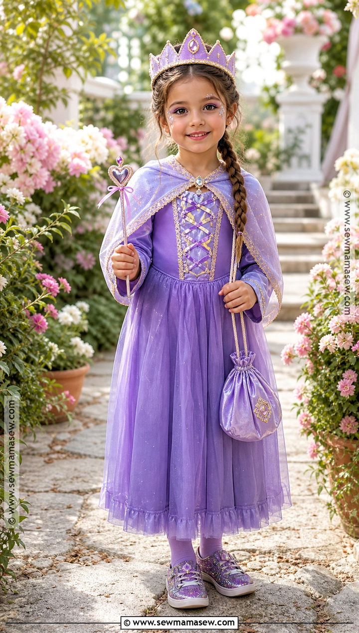 Kid Storybook Princess Costume With Sparkle Cape - 30 kid costumes