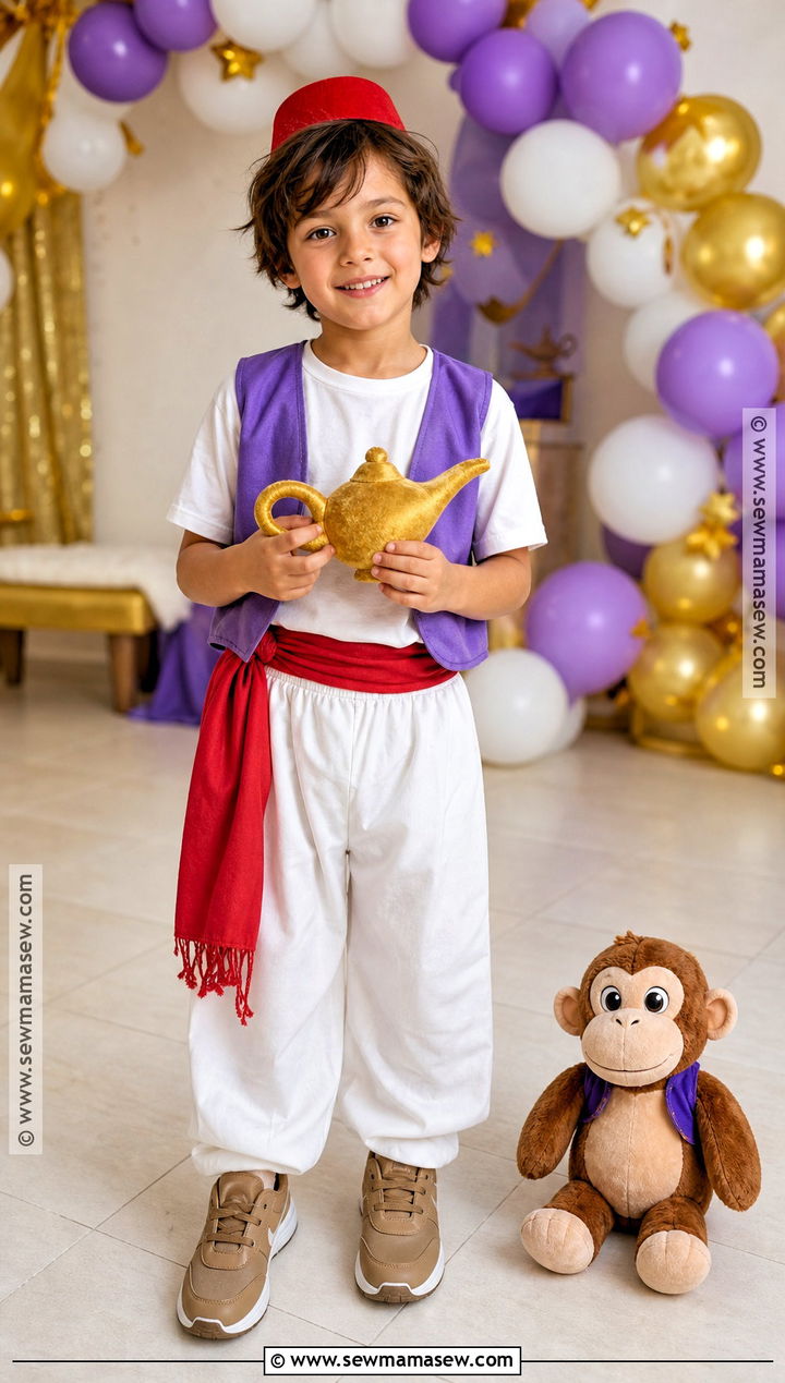 Kids Aladdin Costume With Soft Vest - 30 aladin costume ideas